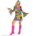 Flora Bora Seventies Hippie Vrouw Kostuum