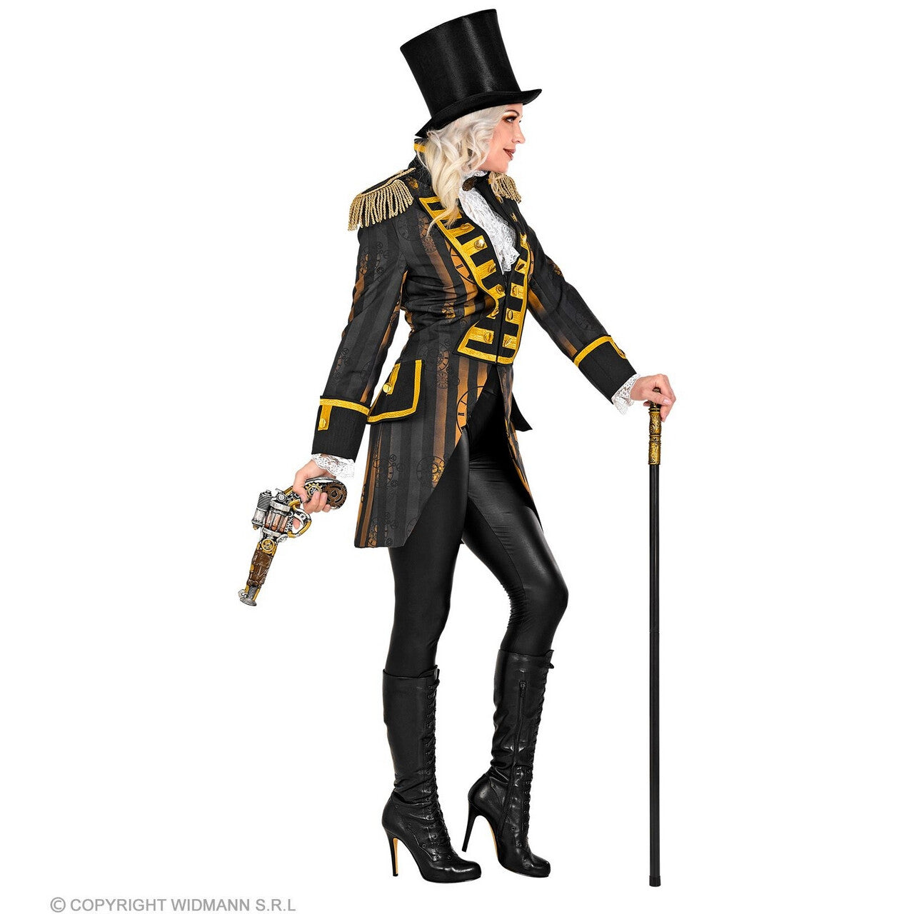 Op deze afbeelding zie je een Kostuums, van het merk Widmann. Tijdloze Parade Jas Steampunk Vrouw