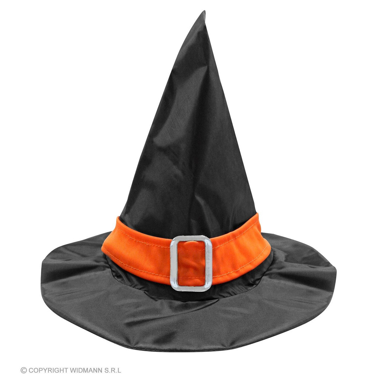Op deze afbeelding zie je een Accessoires, van het merk Widmann. Heksenhoed Met Oranje Band Kind