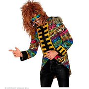 Op deze afbeelding zie je een Kostuums, van het merk Widmann. Wilde Rockers Parade Slipjas Dierenprint Man