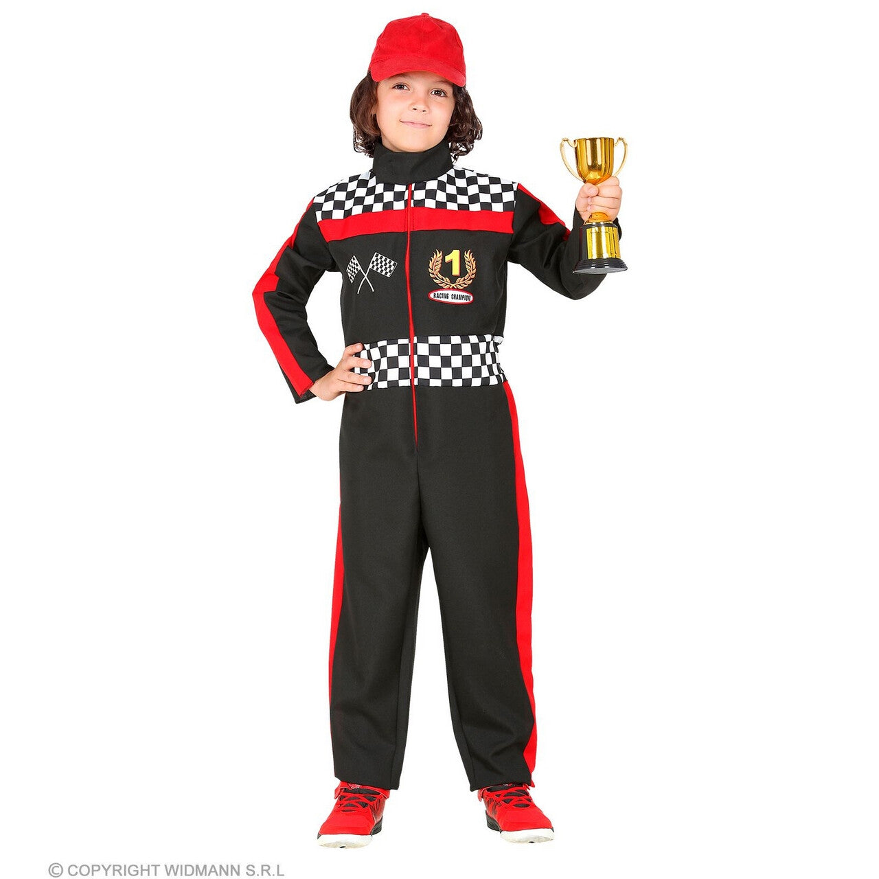 Op deze afbeelding zie je een Kostuums, van het merk Widmann. Beste F1 Coureur Van De Grid Kind Jongen Kostuum