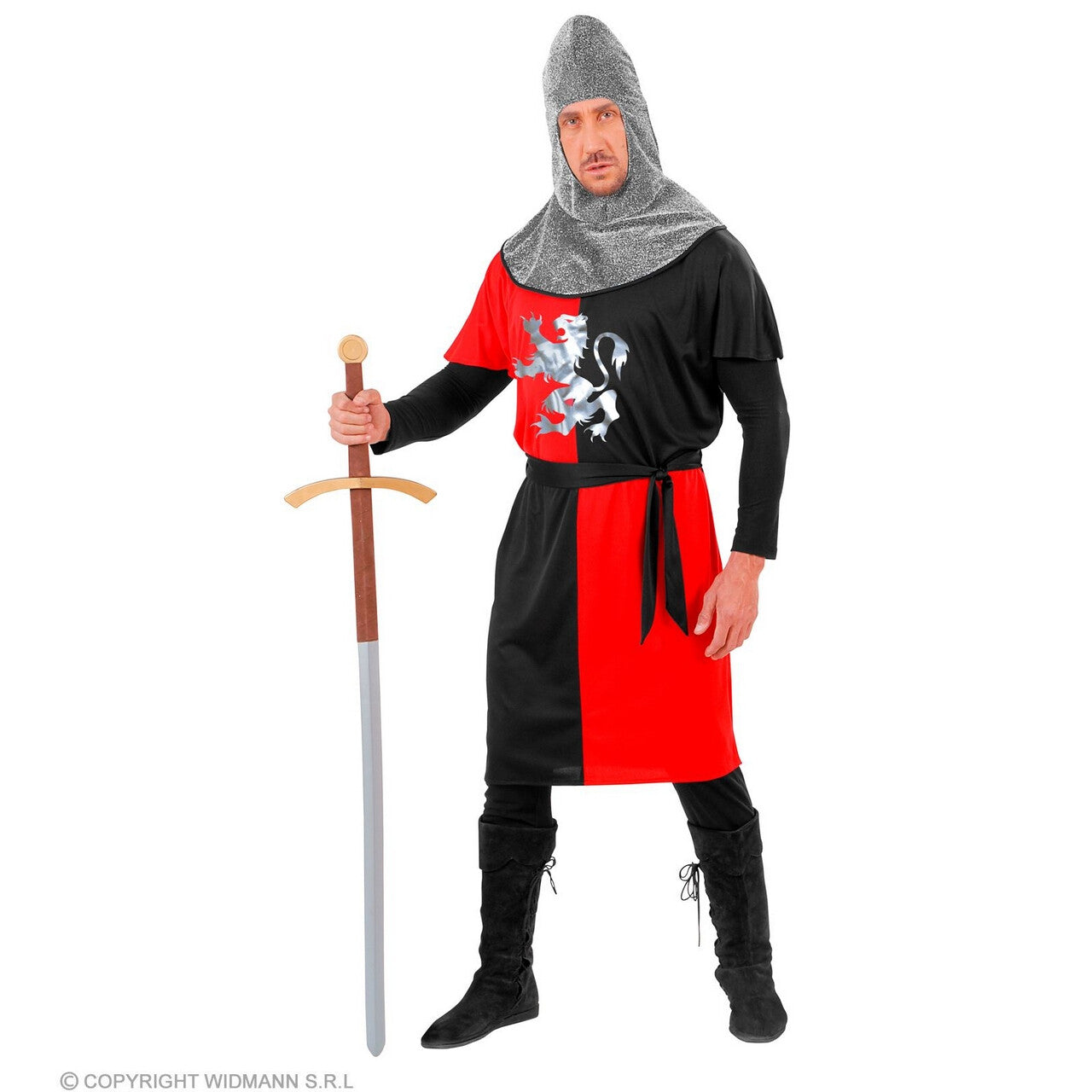 Op deze afbeelding zie je een Kostuums, van het merk Widmann. Middeleeuwse Ridder Van Het Eerste Uur Man Kostuum
