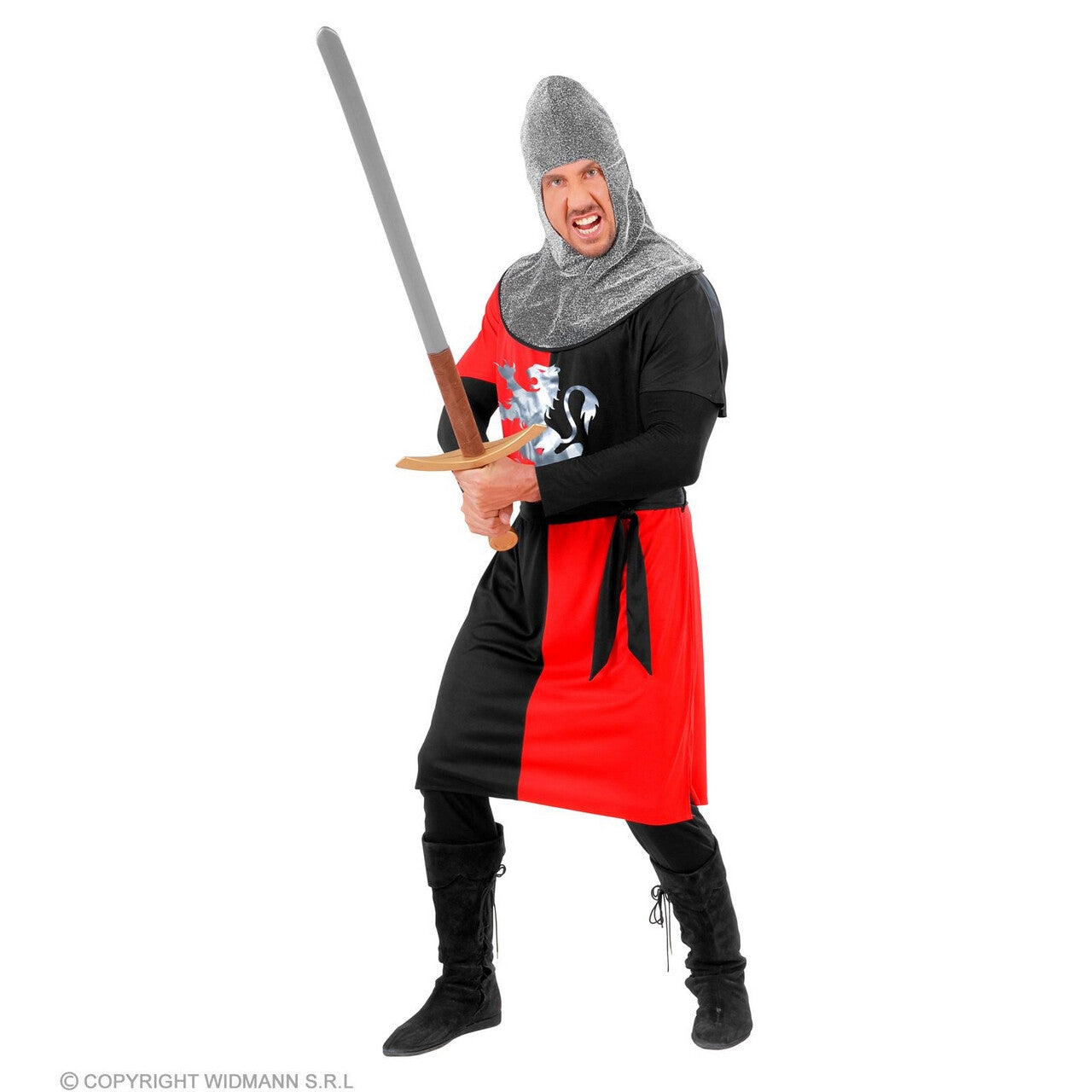 Op deze afbeelding zie je een Kostuums, van het merk Widmann. Middeleeuwse Ridder Van Het Eerste Uur Man Kostuum