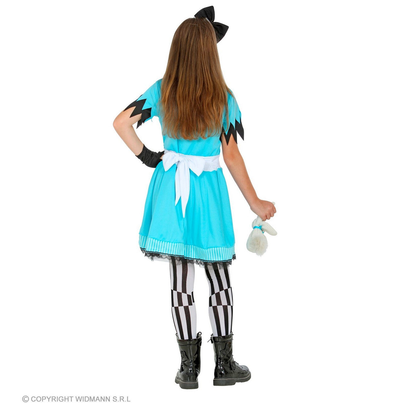 Op deze afbeelding zie je een Kostuums, van het merk Widmann. Bewonderde Alice In Wonderland Meisje Kostuum