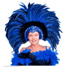 Hoofdbedekking Met Veren Bonaire Zomercarnaval Blauw