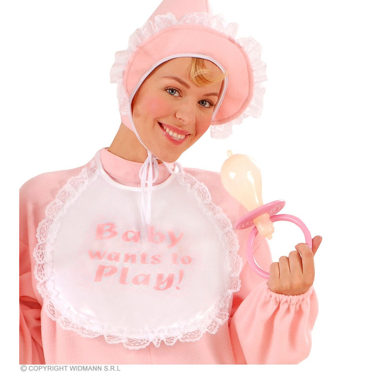 Op deze afbeelding zie je een Accessoires, van het merk Widmann. Mega Speen Met Geluid, Roze