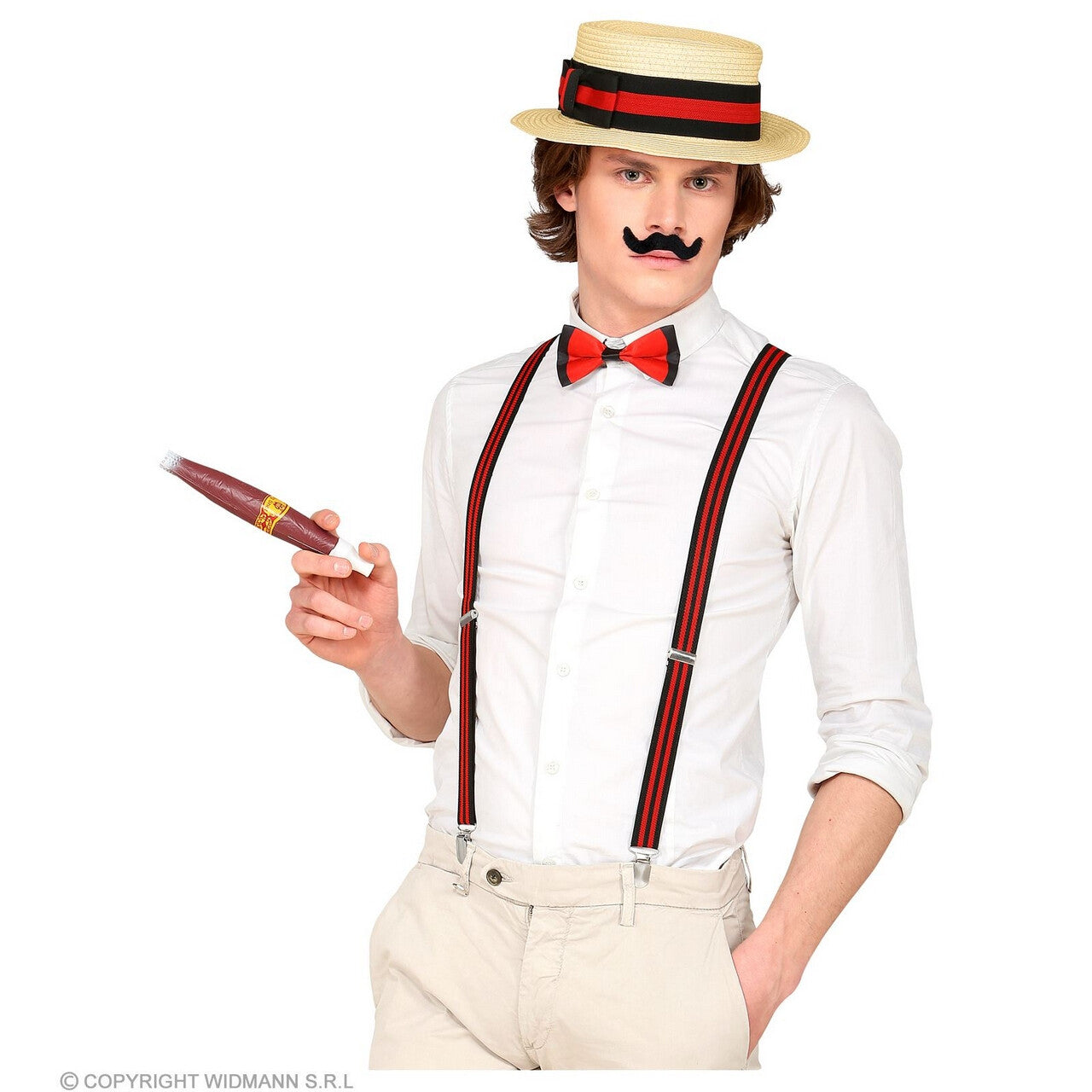 Op deze afbeelding zie je een Accessoires, van het merk Widmann. Jaren 20 Accessoire Set Levensgenieter