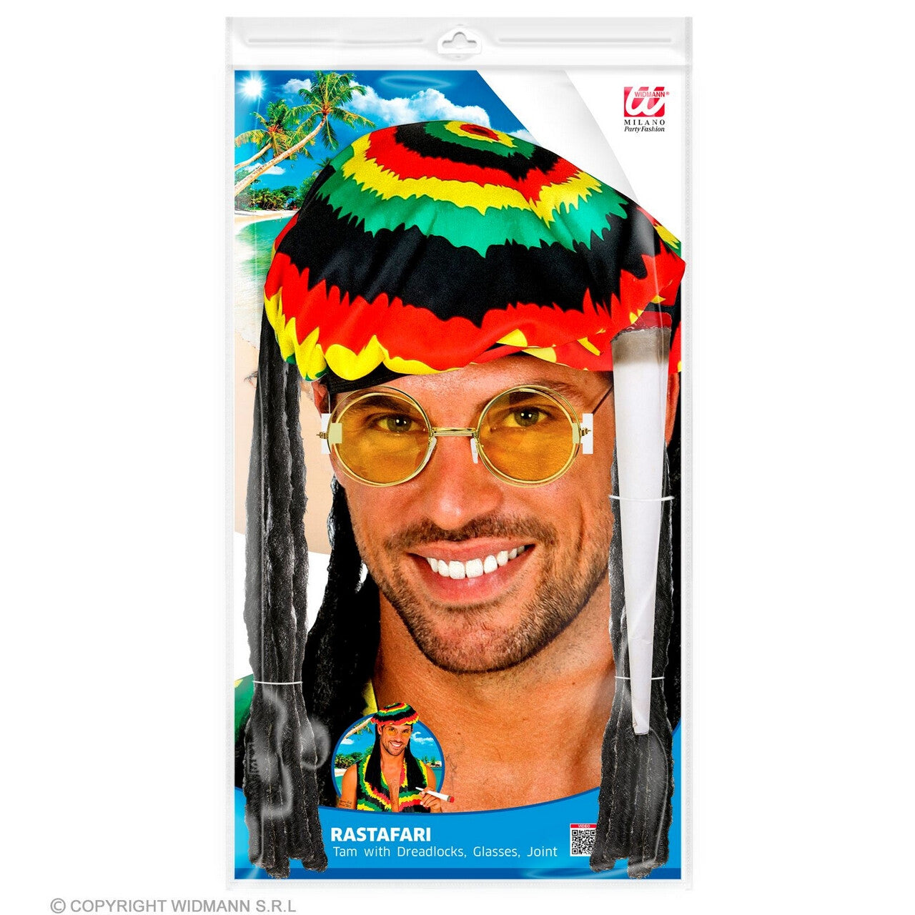 Op deze afbeelding zie je een Accessoires, van het merk Widmann. Als Een Rastafari Accessoire Set