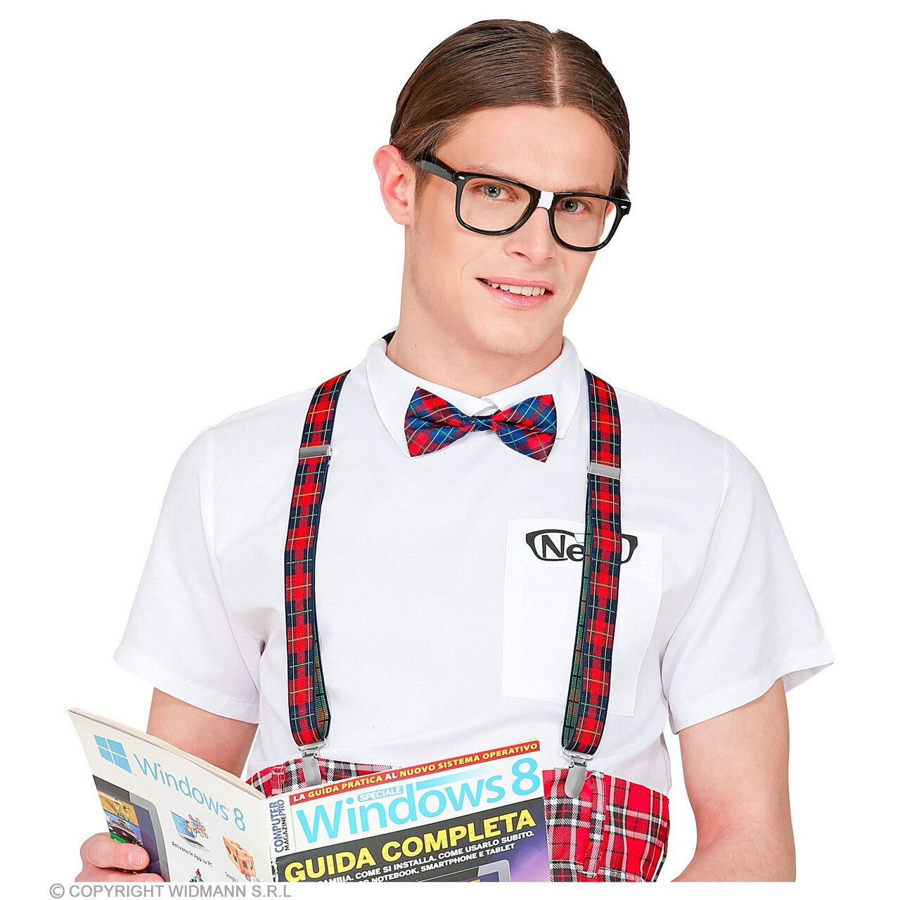 Op deze afbeelding zie je een Accessoires, van het merk Widmann. Beste Leerling Nerd Accessoire Set