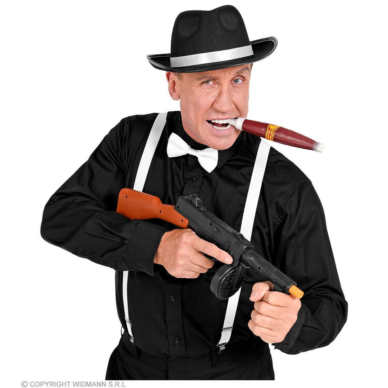 Op deze afbeelding zie je een Accessoires, van het merk Widmann. Italiaanse Gangster Accessoire Set