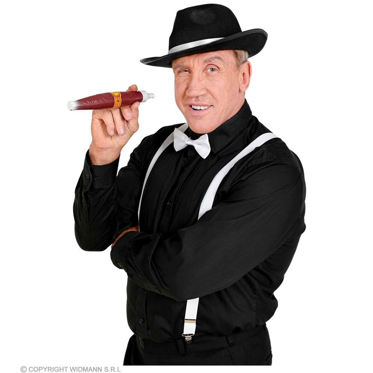 Op deze afbeelding zie je een Accessoires, van het merk Widmann. Italiaanse Gangster Accessoire Set