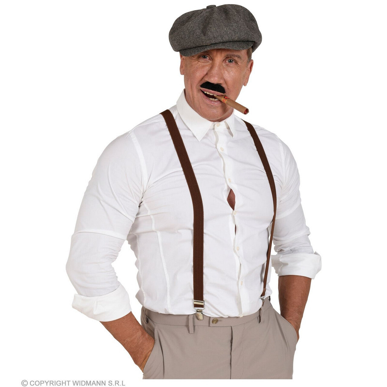 Op deze afbeelding zie je een Accessoires, van het merk Widmann. Peaky Blinders Accessoire Set
