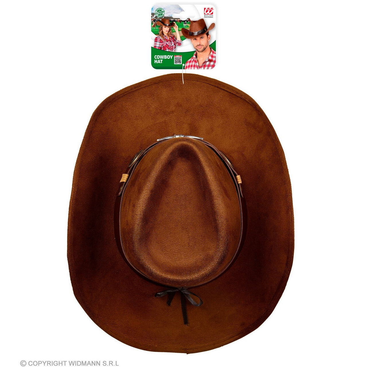 Op deze afbeelding zie je een Accessoires, van het merk Widmann. Net Echte Cowboy Hoed Dallas
