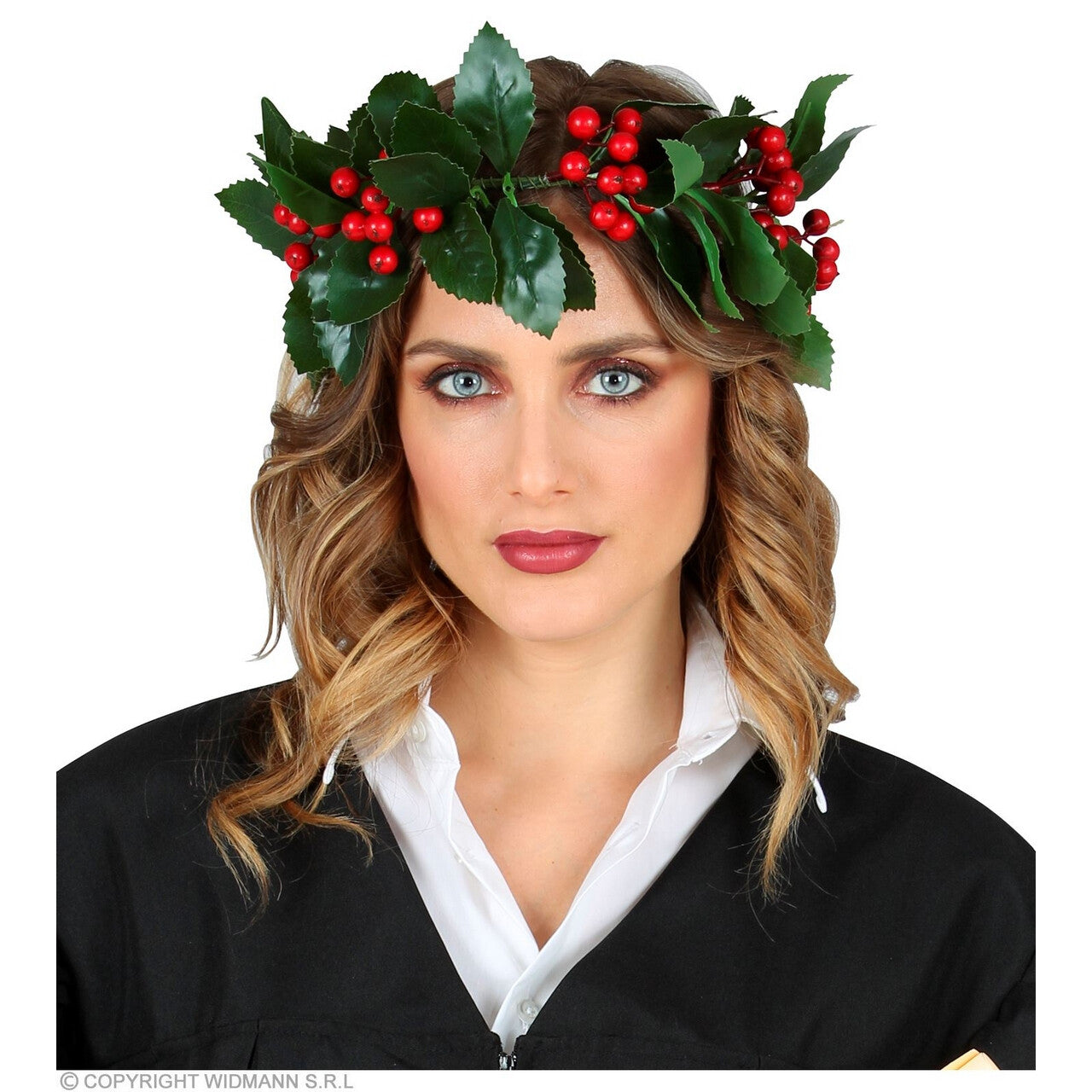 Op deze afbeelding zie je een Accessoires, van het merk Widmann. Kerstachtige Lauwerkrans Bosfee