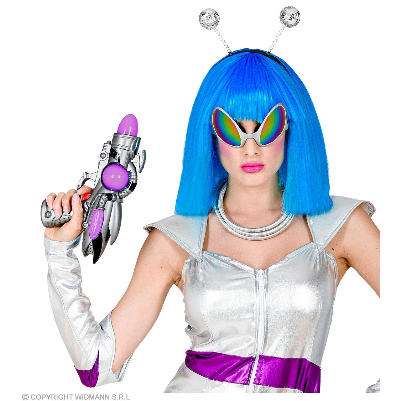 Op deze afbeelding zie je een Accessoires, van het merk Widmann. Ruimte Wezen Alien Accessoire Set