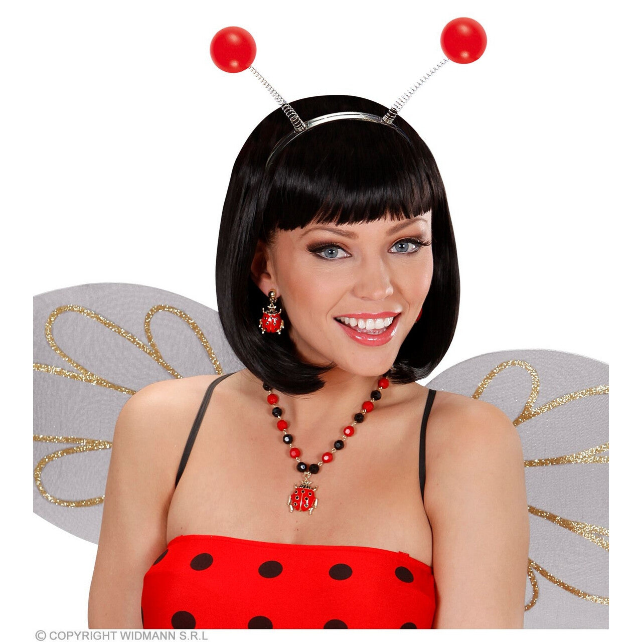 Op deze afbeelding zie je een Accessoires, van het merk Widmann. Lieveheersbeestje Bopper Rood