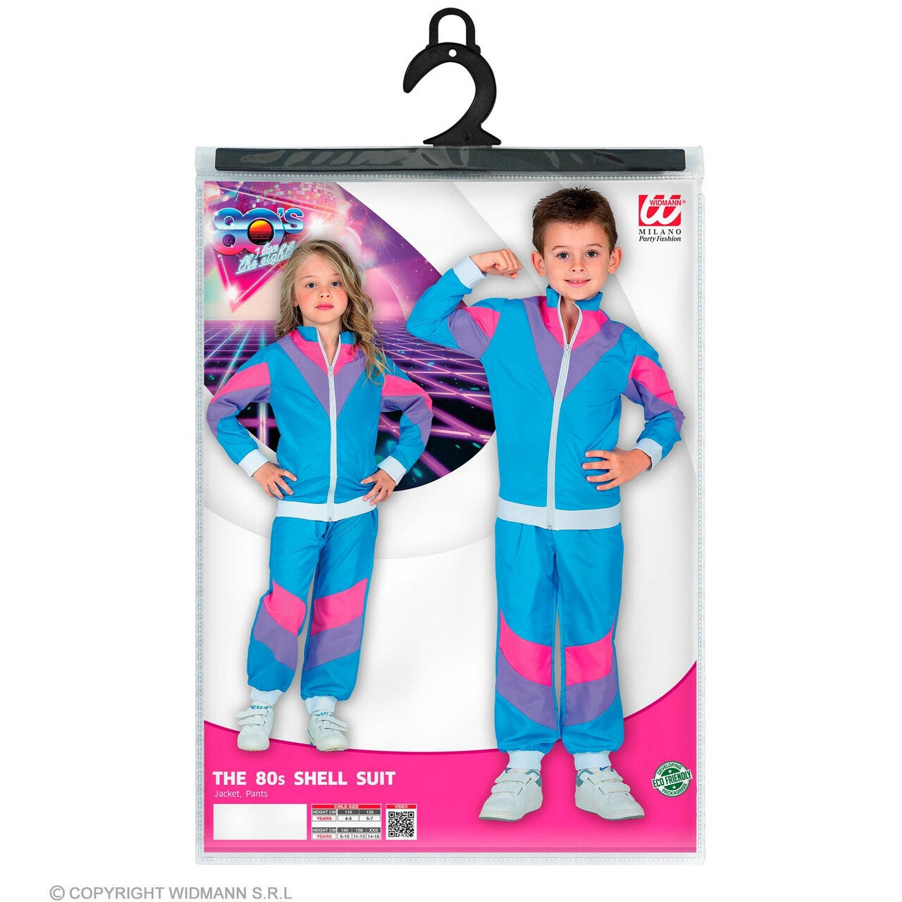 Op deze afbeelding zie je een Kostuums, van het merk Widmann. Lekker Sportief Trainingspak Blauw Kind Kind Kostuum