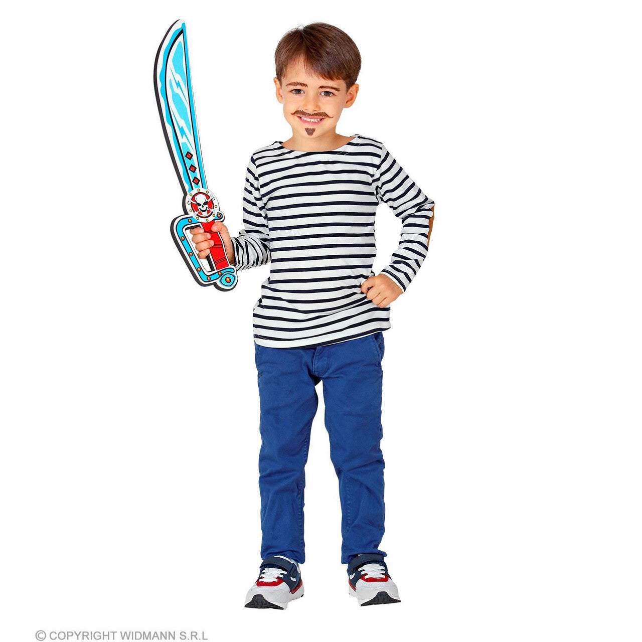 Op deze afbeelding zie je een Accessoires, van het merk Widmann. Kleine Gevaarlijke Zee Piraat Zwaard