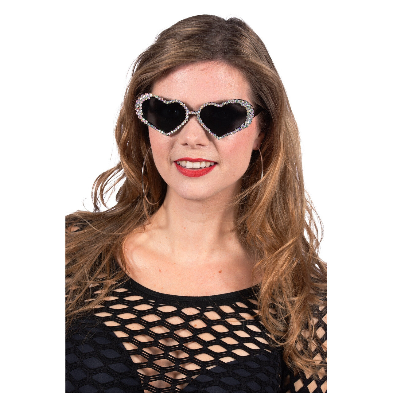 Op deze afbeelding zie je een Accessoires, van het merk Wilbers. Bril Hartjes Met Steentjes