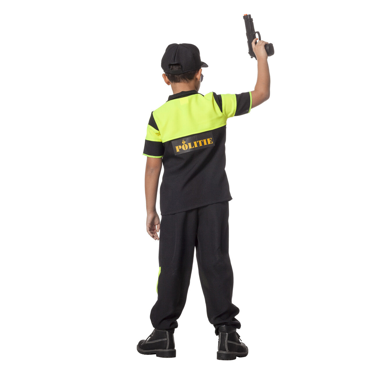 Op deze afbeelding zie je een Kostuums, van het merk Wilbers. Potige Politie Nederland Jongen Kostuum
