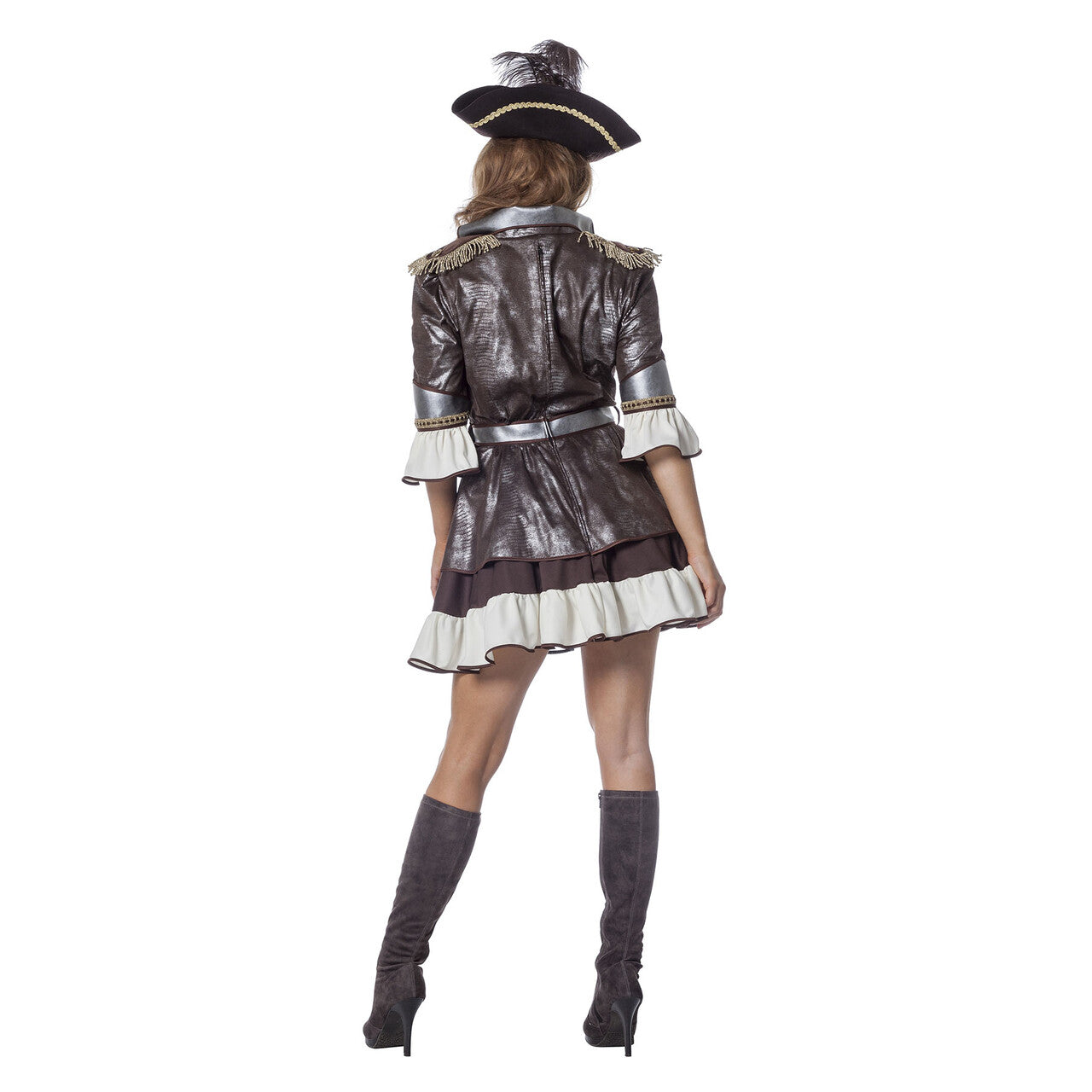 Op deze afbeelding zie je een Kostuums, van het merk Wilbers. Fashionable Pirate De Luxe Vrouw Kostuum