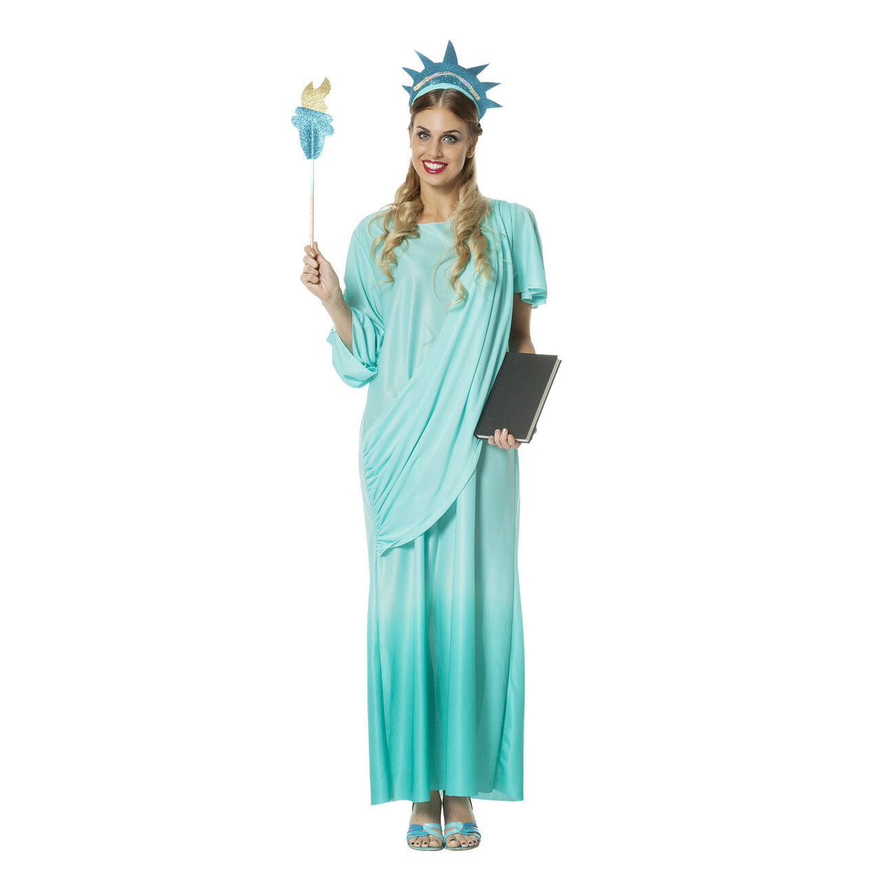 Op deze afbeelding zie je een Kostuums, van het merk Wilbers. United Liberty Lady Vrouw Kostuum