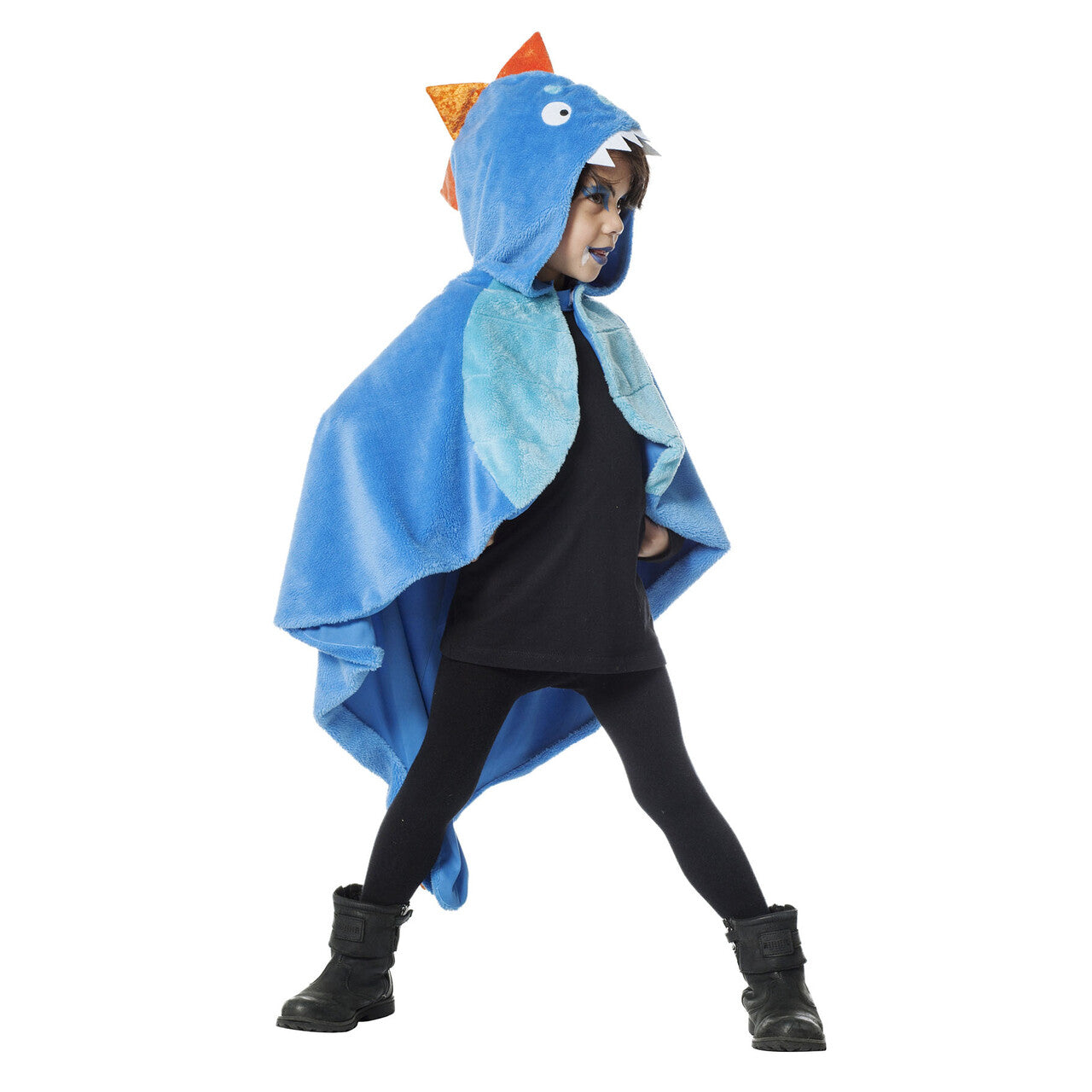 Op deze afbeelding zie je een Kostuums, van het merk Wilbers. Cape Dino Dany Kind