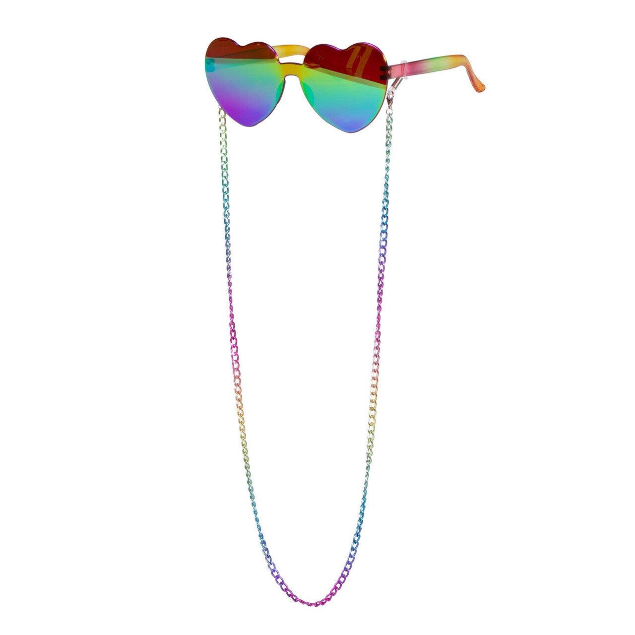 Op deze afbeelding zie je een Accessoires, van het merk Wilbers. Loving Rainbows Bril Met Ketting