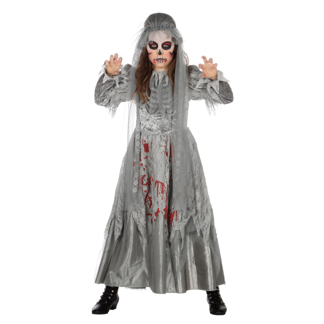 Op deze afbeelding zie je een Kostuums, van het merk Wilbers. Zo Zijn We Niet Getrouwd Halloween Bruid Meisje Kostuum