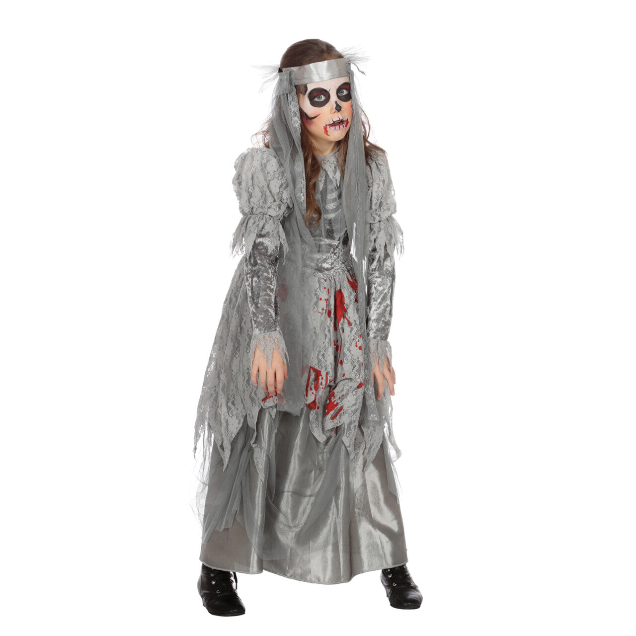 Op deze afbeelding zie je een Kostuums, van het merk Wilbers. Zo Zijn We Niet Getrouwd Halloween Bruid Meisje Kostuum