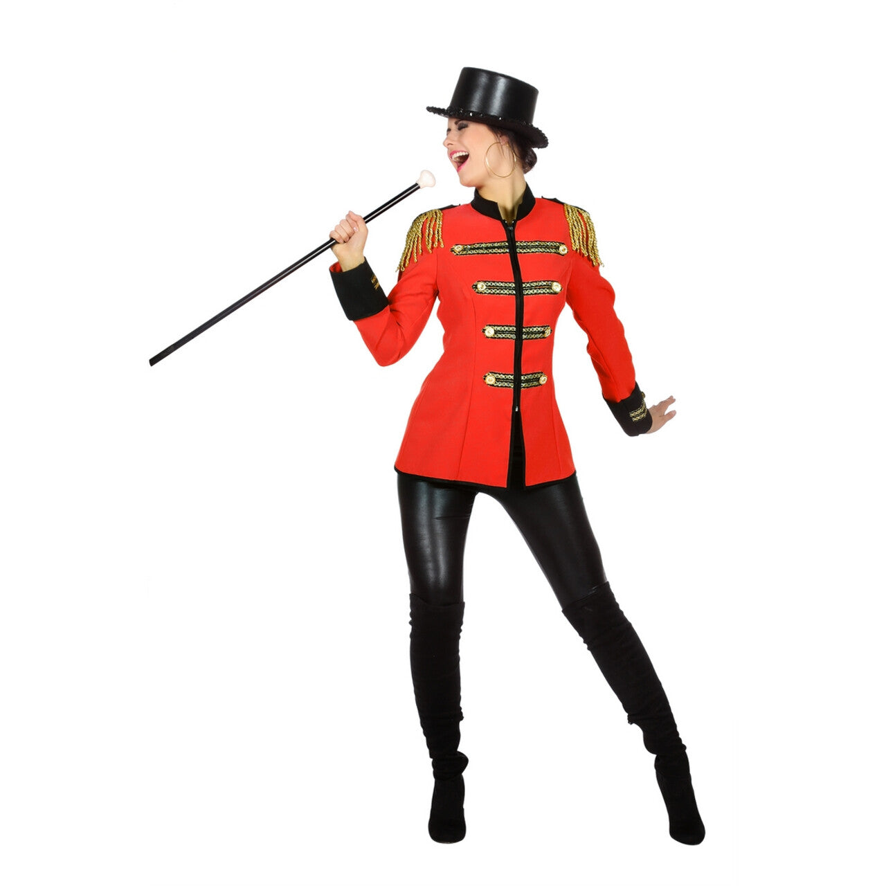 Op deze afbeelding zie je een Kostuums, van het merk Wilbers. Viva Las Vegas Showgirl Circus Directrice Vrouw
