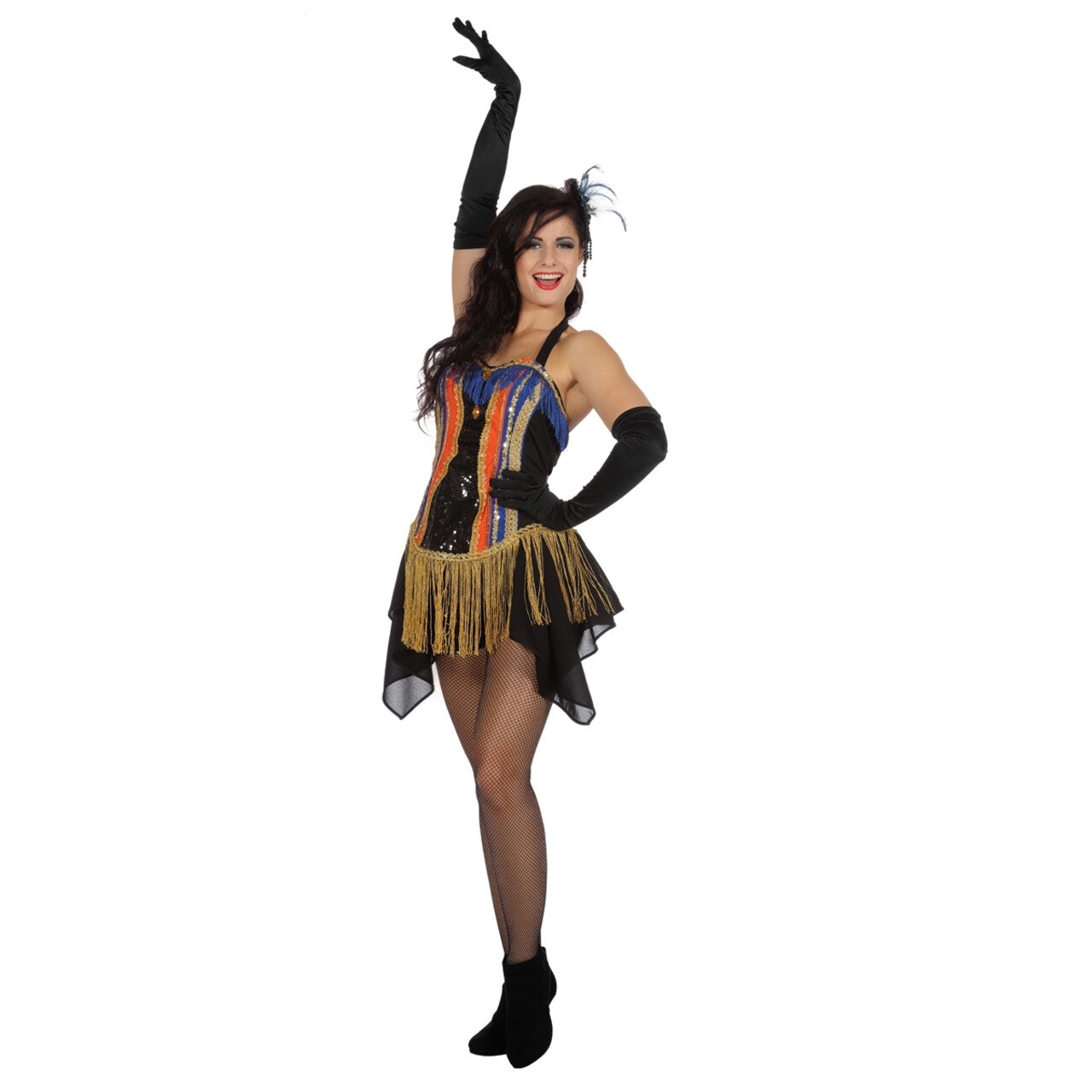 Op deze afbeelding zie je een Kostuums, van het merk Wilbers. Trapezewerker Circus Show Vrouw Kostuum