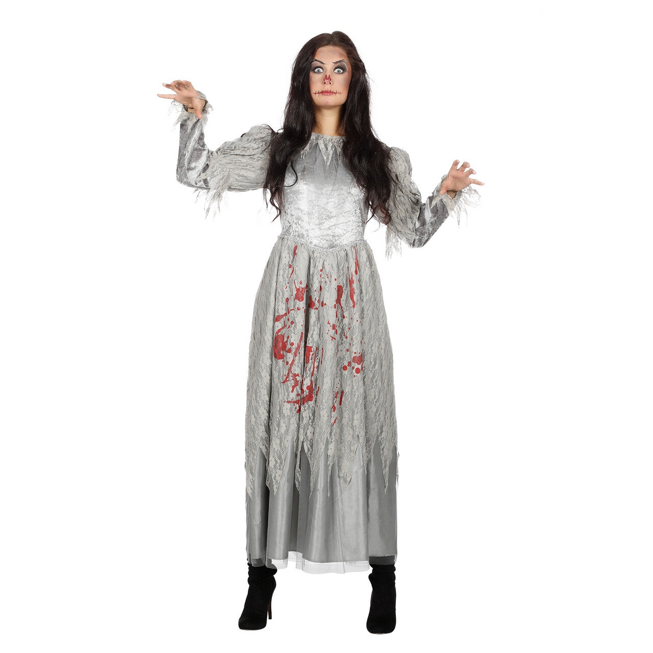 Op deze afbeelding zie je een Kostuums, van het merk Wilbers. Scheiden Is Lijden Zombie Bruid Vrouw Kostuum