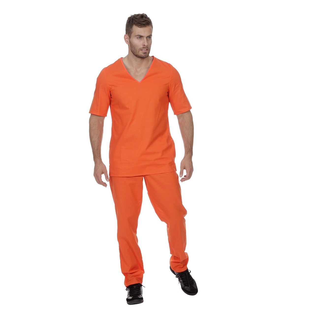 Op deze afbeelding zie je een Kostuums, van het merk Wilbers. Guantanamo Bay Gevangene Man Kostuum