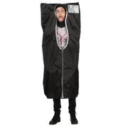 Op deze afbeelding zie je een Kostuums, van het merk Wilbers. Body Bag Unzip Zombie Man Kostuum
