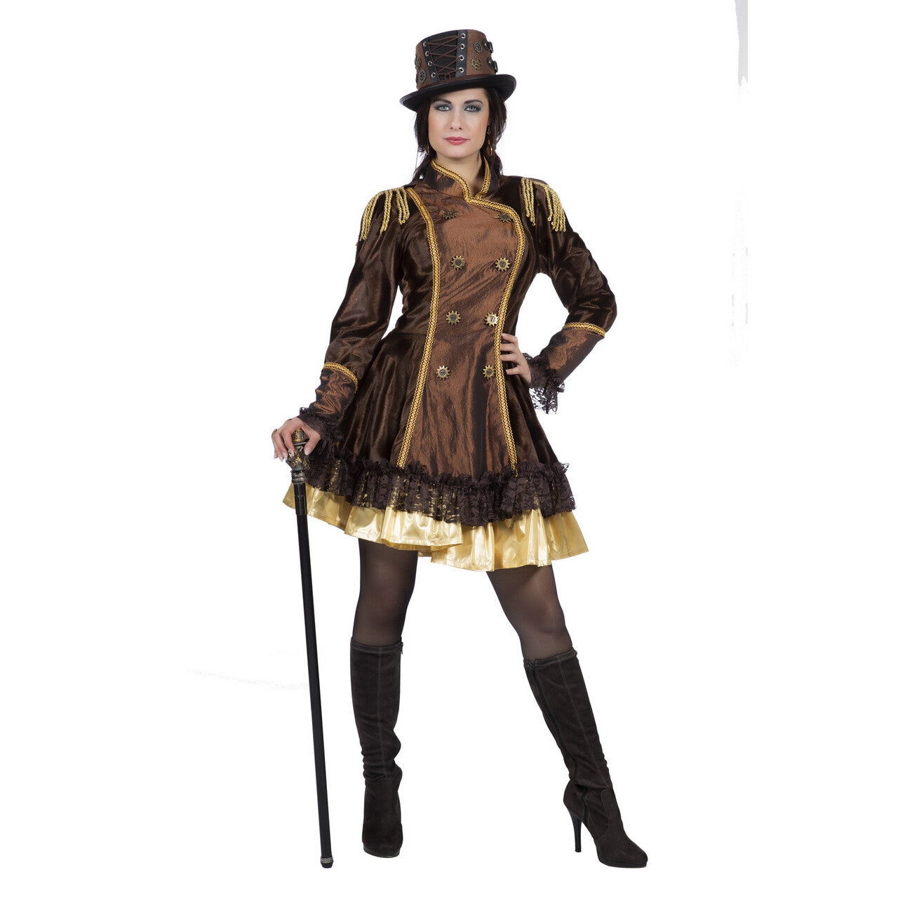 Op deze afbeelding zie je een Kostuums, van het merk Wilbers. Sally Sheffield Steampunk Vrouw