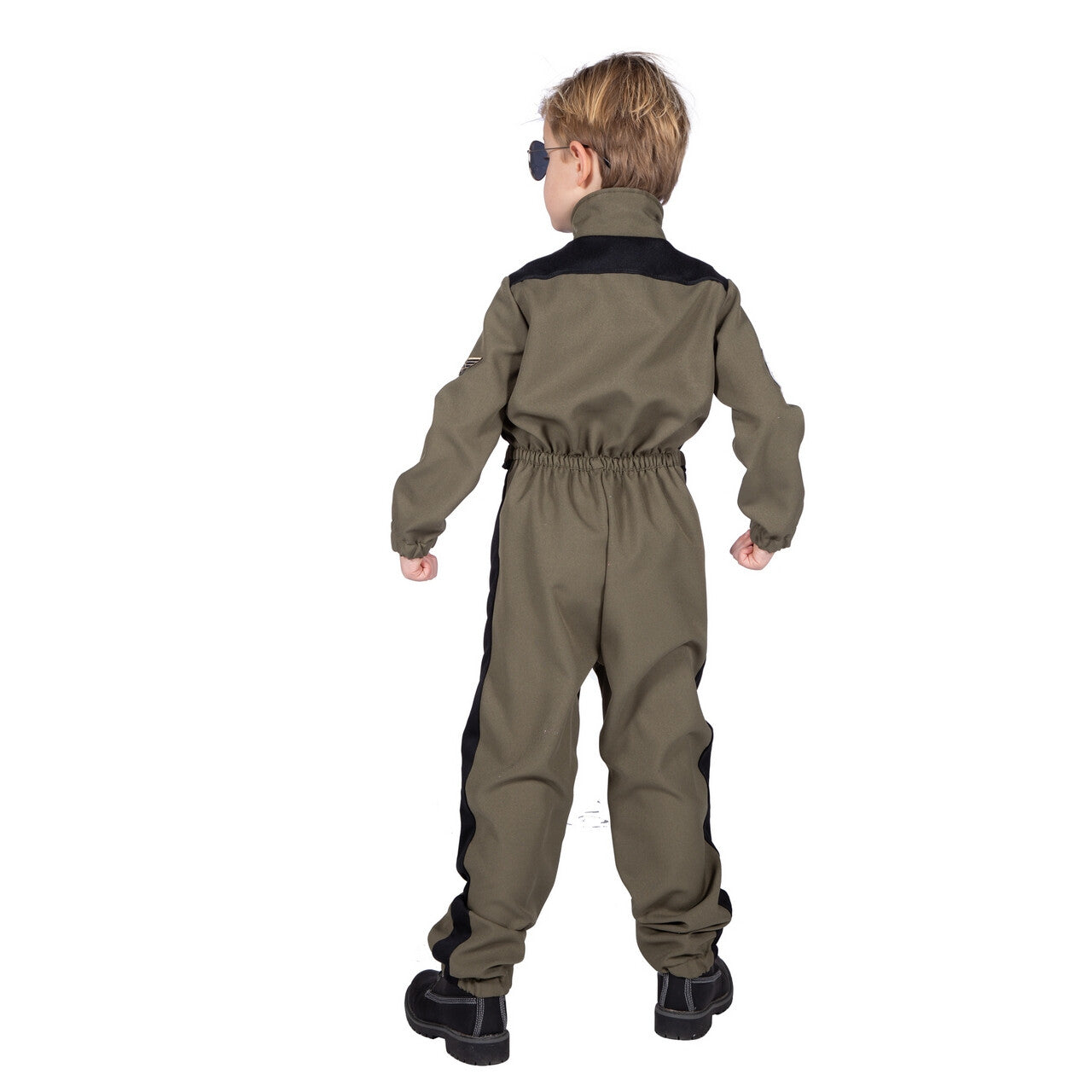Op deze afbeelding zie je een Kostuums, van het merk Wilbers. Maverick Top Piloot F35 Straaljager Kind Kostuum