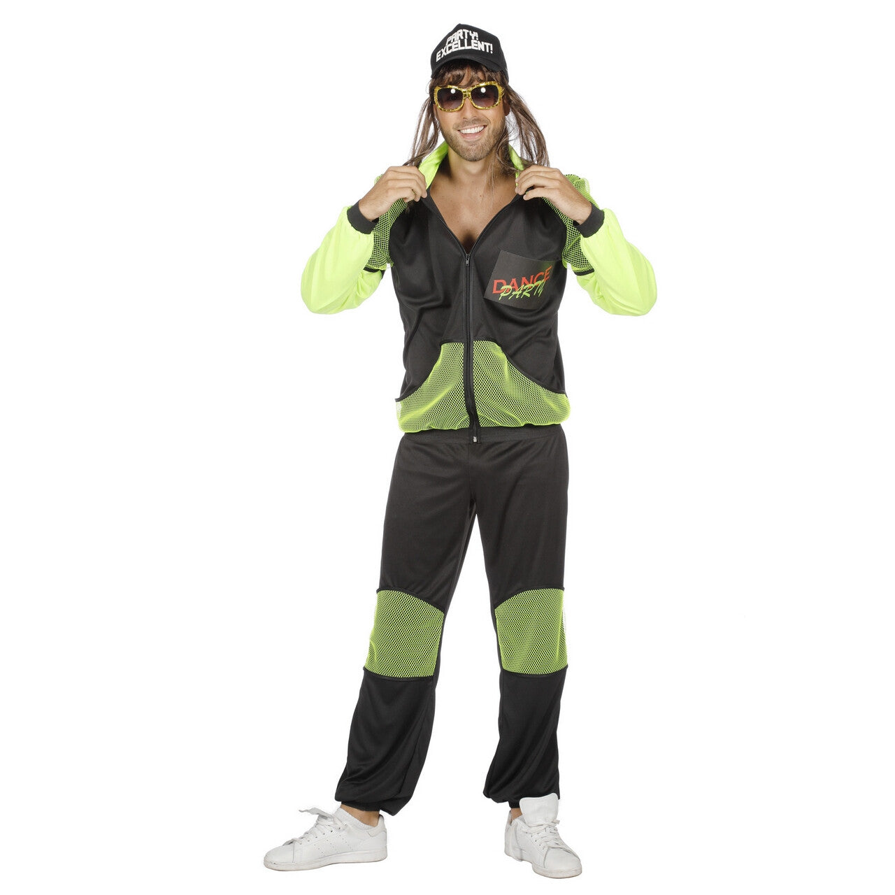 Op deze afbeelding zie je een Kostuums, van het merk Wilbers. Hakkuh Trainingspak Gabber Hardcore Man Kostuum
