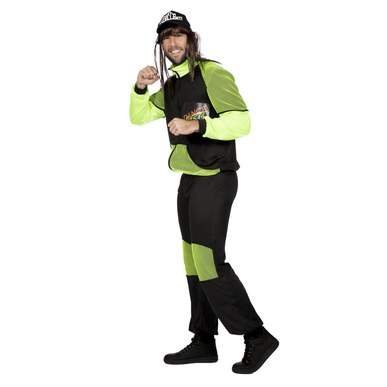 Op deze afbeelding zie je een Kostuums, van het merk Wilbers. Hakkuh Trainingspak Gabber Hardcore Man Kostuum