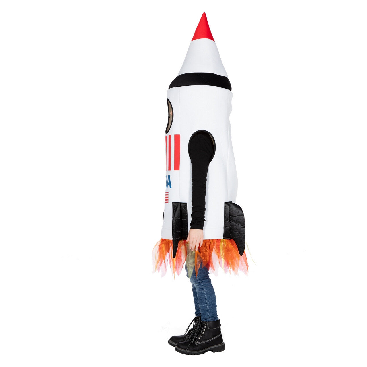 Op deze afbeelding zie je een Kostuums, van het merk Wilbers. Raket Naar De Maan Nasa USA Kind Kostuum
