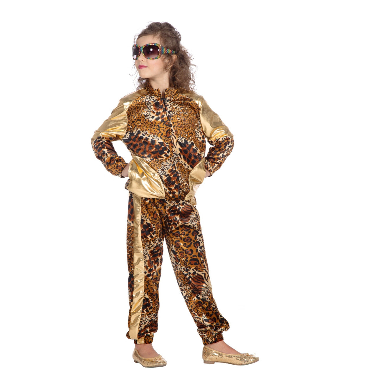 Op deze afbeelding zie je een Kostuums, van het merk Wilbers. Camping Huispak Kitch Panter Kind Kostuum