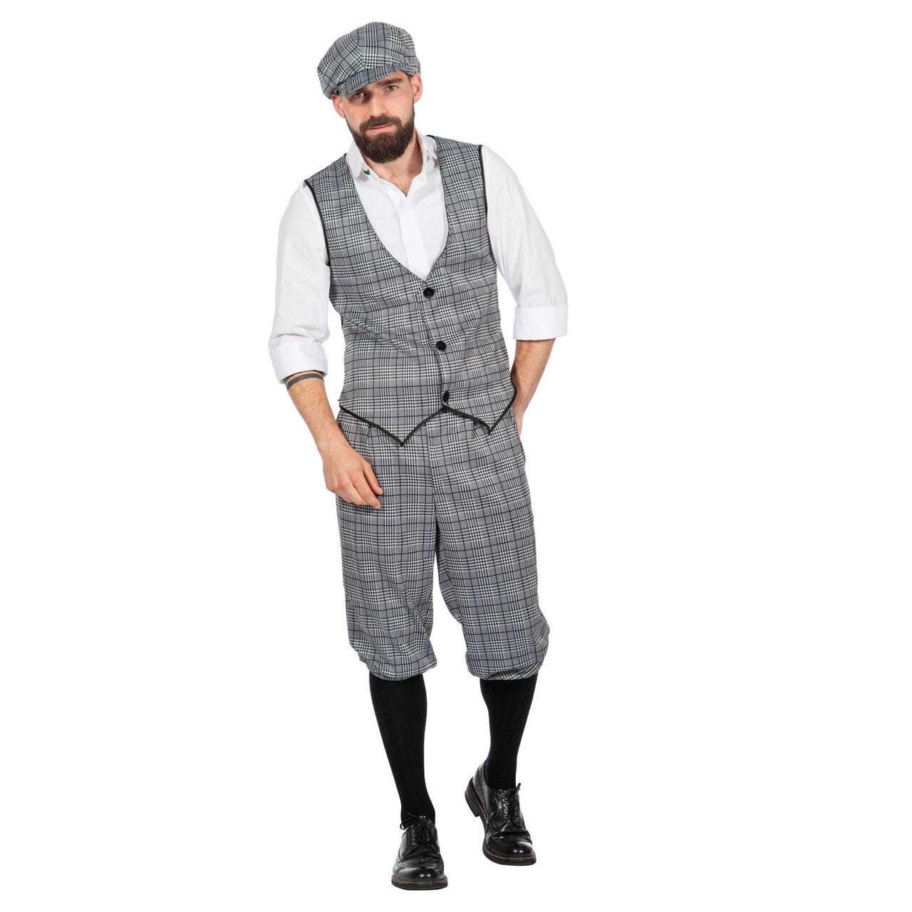 Op deze afbeelding zie je een Kostuums, van het merk Wilbers. Set Roaring 20s Michael De Eastender Man Kostuum