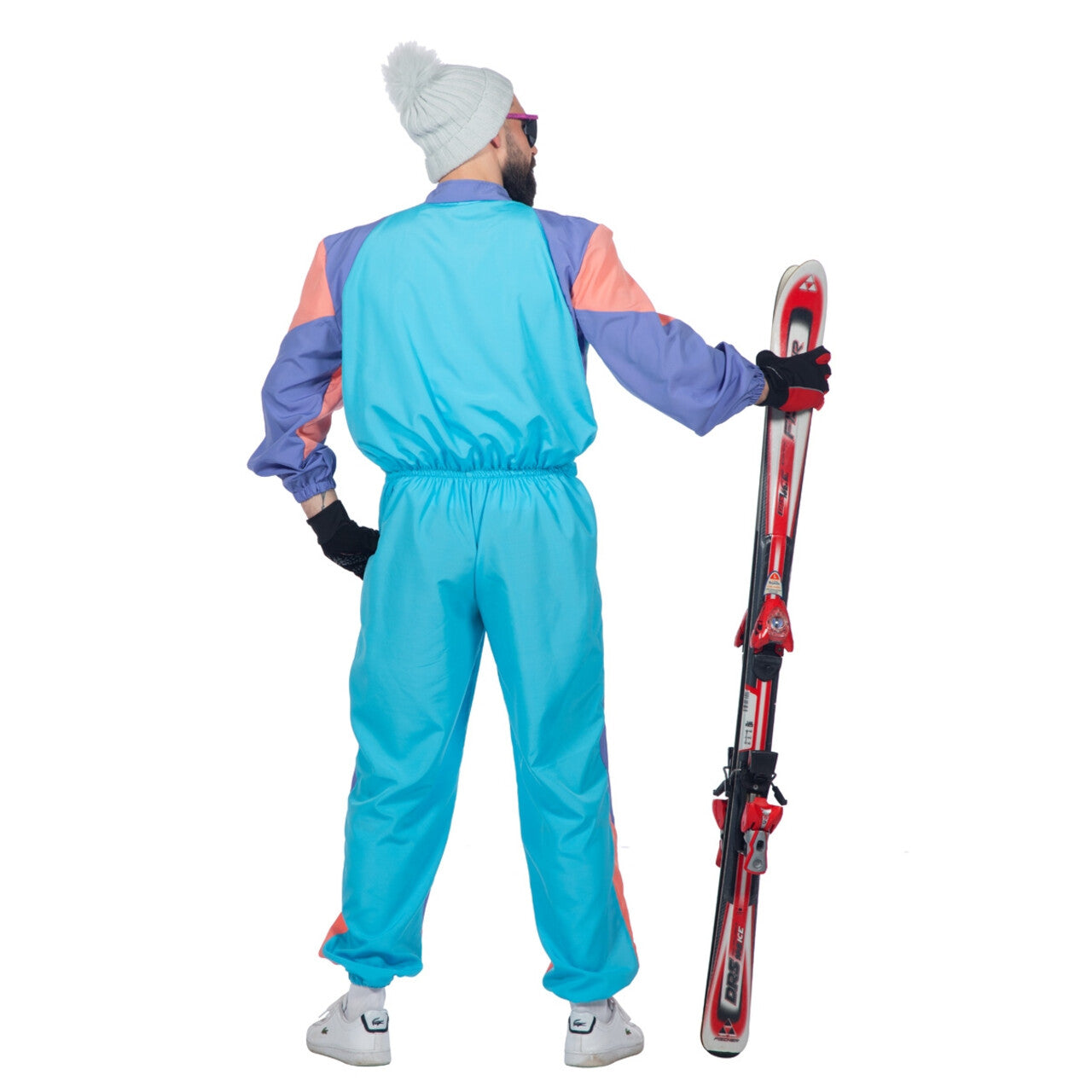 Op deze afbeelding zie je een Kostuums, van het merk Wilbers. Fout 80s Ski-Pak Man Kostuum