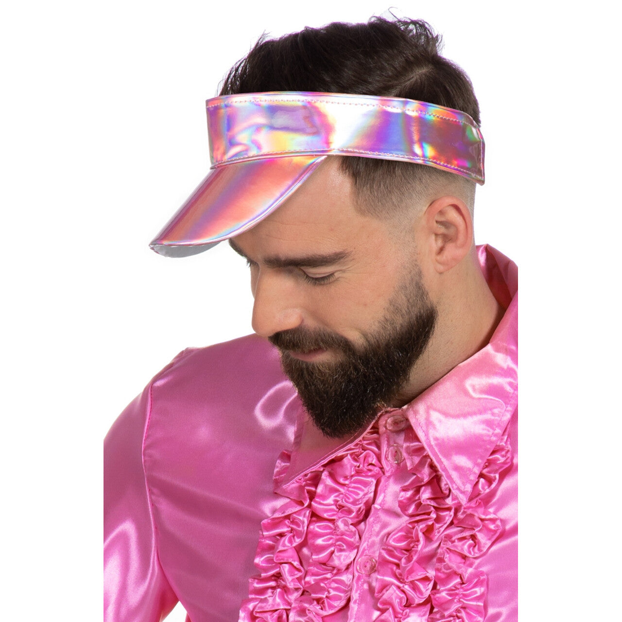 Op deze afbeelding zie je een Accessoires, van het merk Wilbers. Metallic Roze Bling Bling Zonneklep