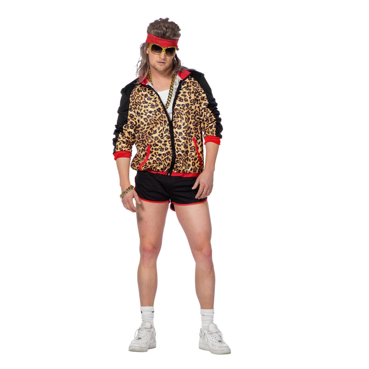 Op deze afbeelding zie je een Kostuums, van het merk Wilbers. Trainingspak Sportieve Krachtpanter Man Kostuum