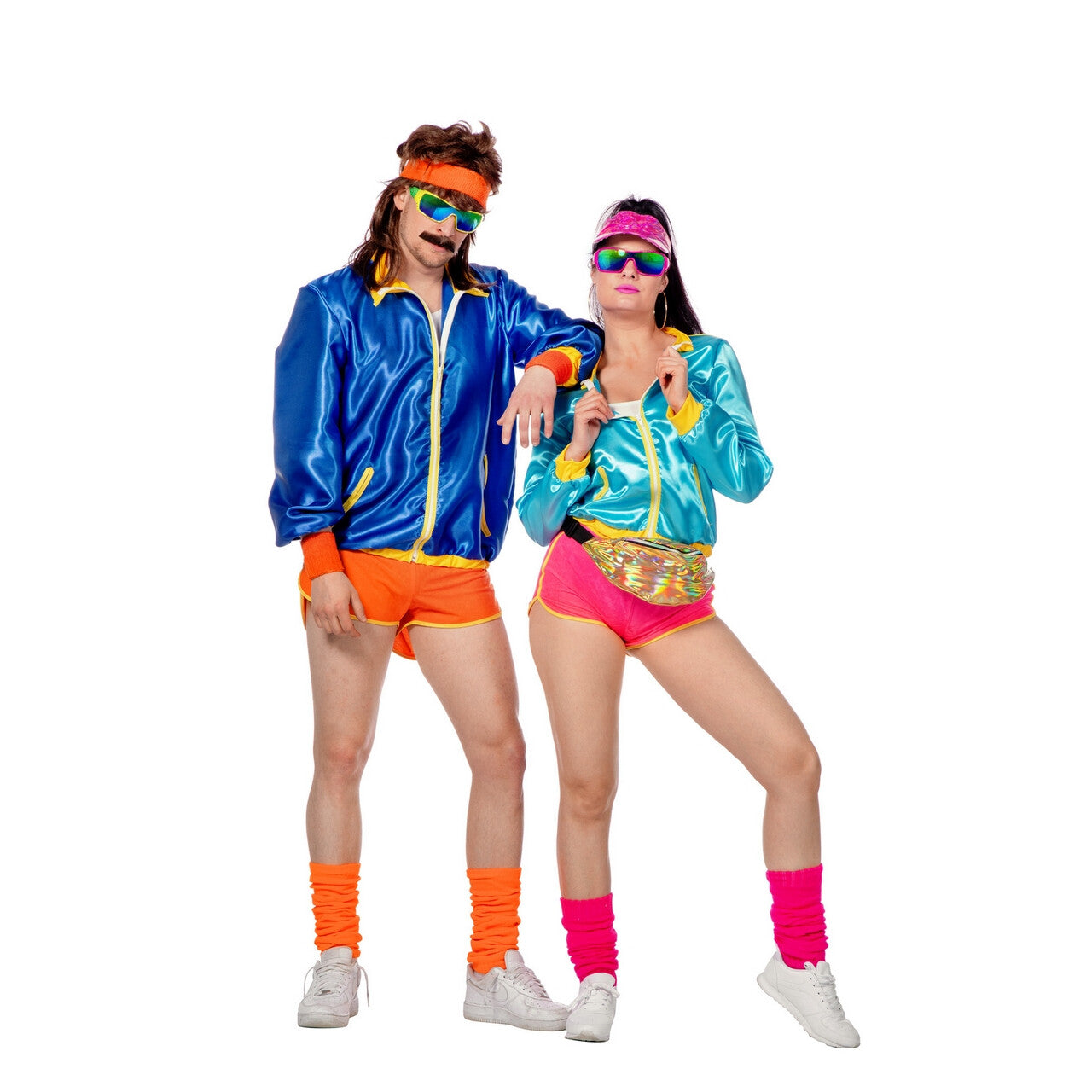 Op deze afbeelding zie je een Kostuums, van het merk Wilbers. Retro Jaren 80 Disco Fitness Man Kostuum