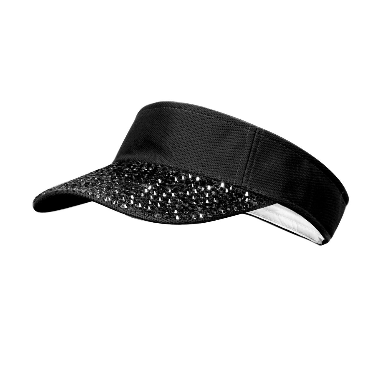 Op deze afbeelding zie je een Accessoires, van het merk Wilbers. Zwarte Bling Bling Zonneklep