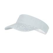 Op deze afbeelding zie je een Accessoires, van het merk Wilbers. Witte Bling Bling Zonneklep