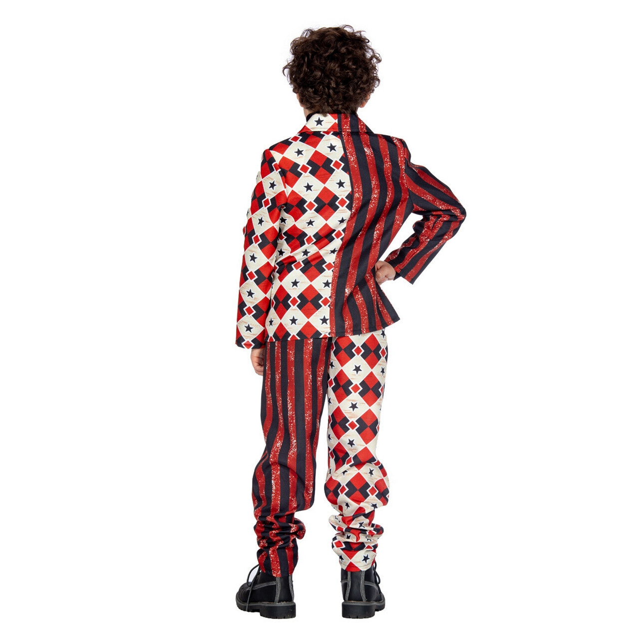 Op deze afbeelding zie je een Kostuums, van het merk Wilbers. Wijze Penny Scary Clown Jongen Kostuum