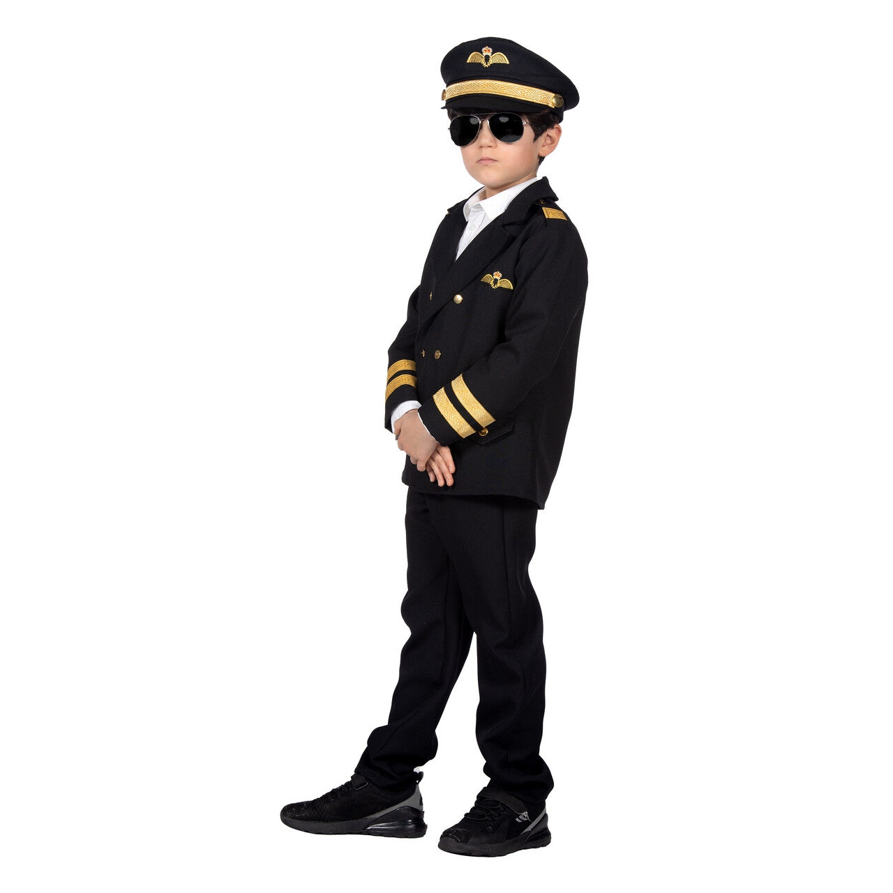 Op deze afbeelding zie je een Kostuums, van het merk Wilbers. Hoogvlieger Sam De Piloot Kind Kostuum